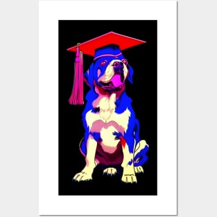 Graduation 2023 Dog With Graduation Cap Posters and Art